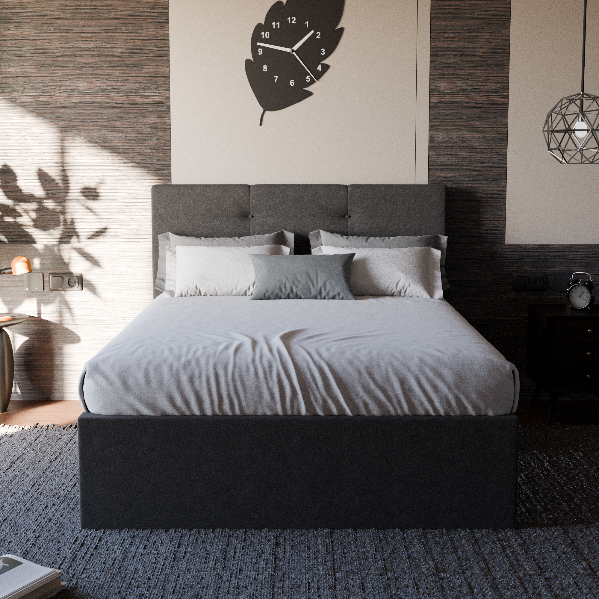Arlen Fabric Drawer Bed Frame (Water Repellent)