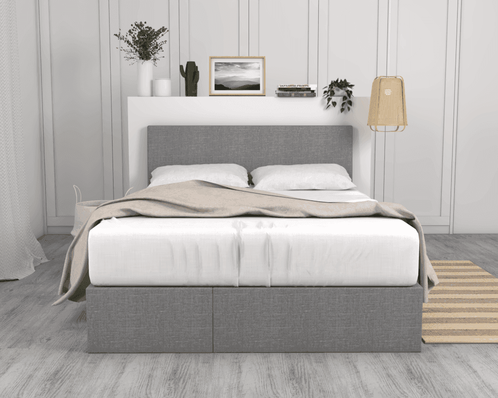Ashby II Pull Out Bed Frame With Drawer (Water Repellent)