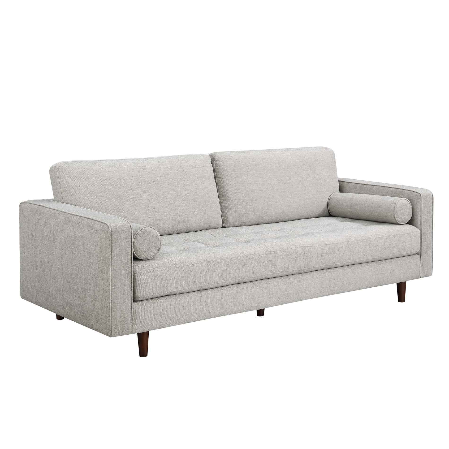 Ashla Grey Fabric Sofa