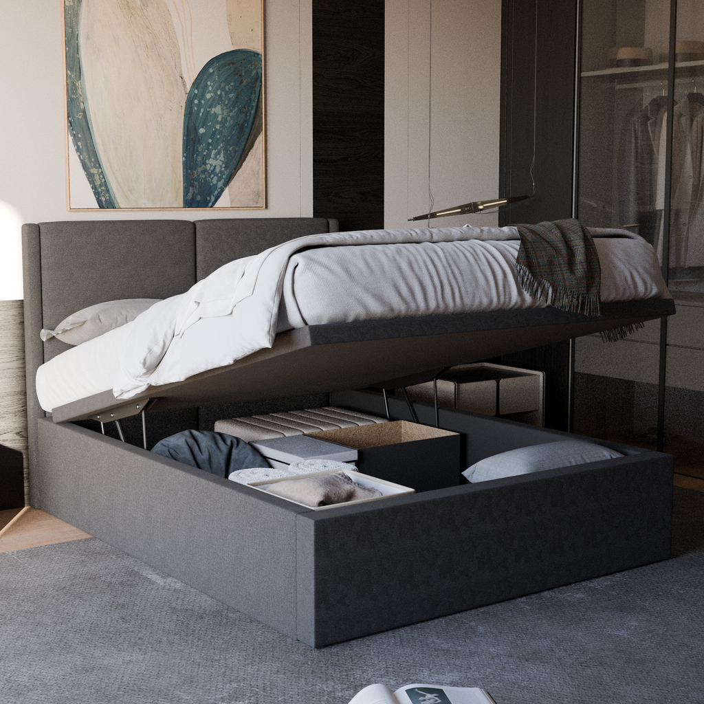 Ashleah Fabric Storage Bed (Water Repellent)