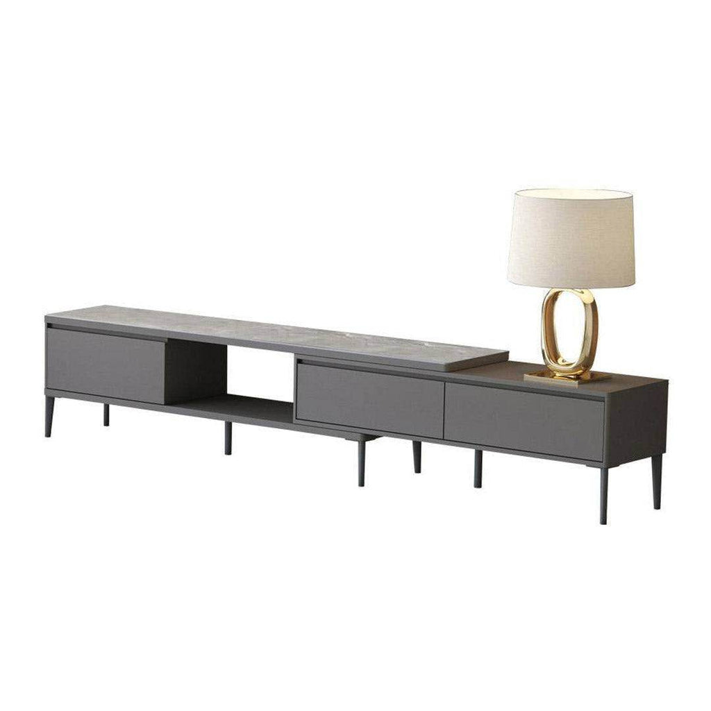 Aslan III Sintered Stone Extendable Tv Console