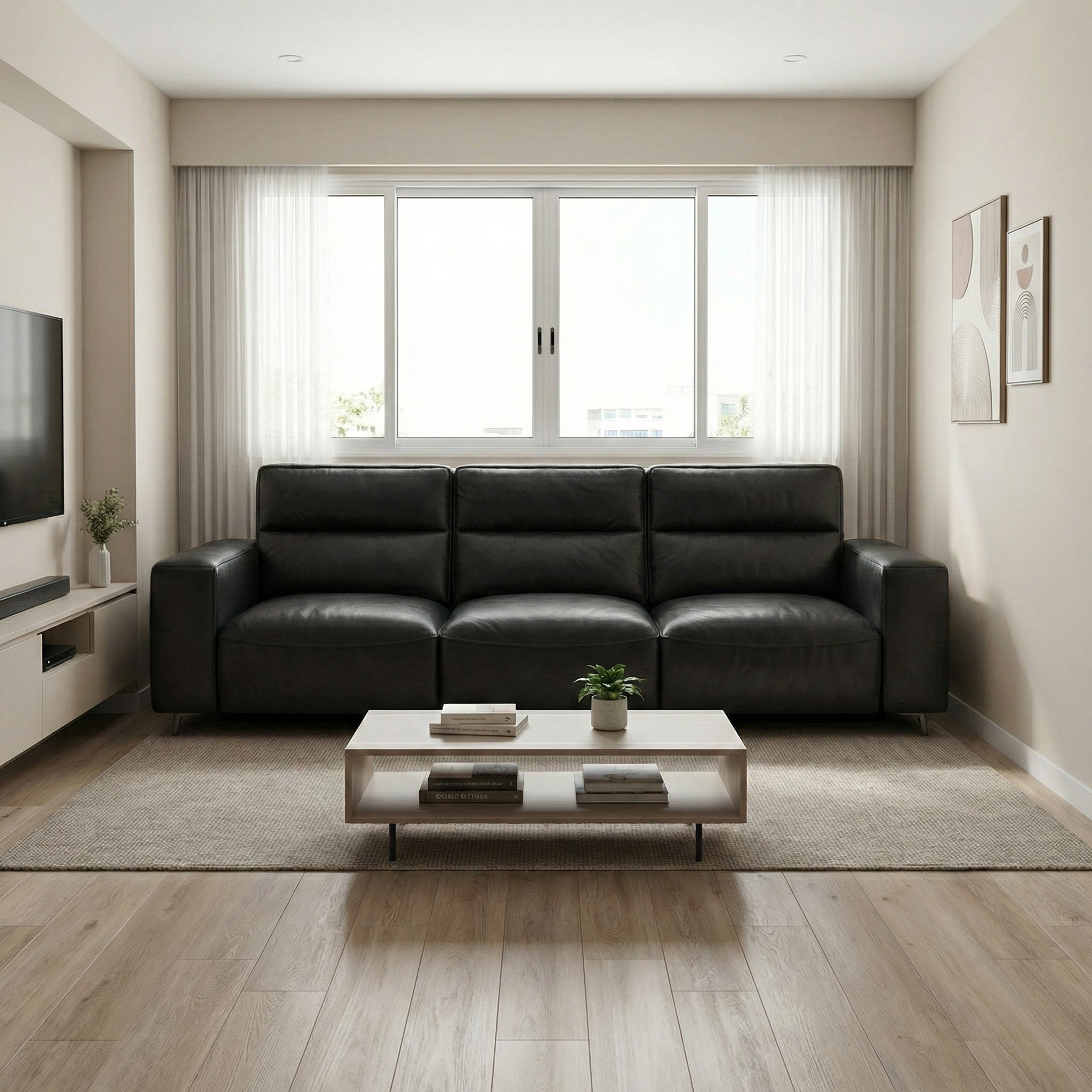 Astryx Leather Sofa