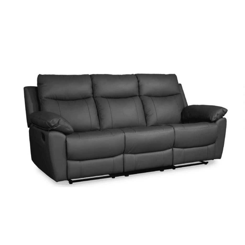 Atria Genuine Leather Manual Recliner Sofa