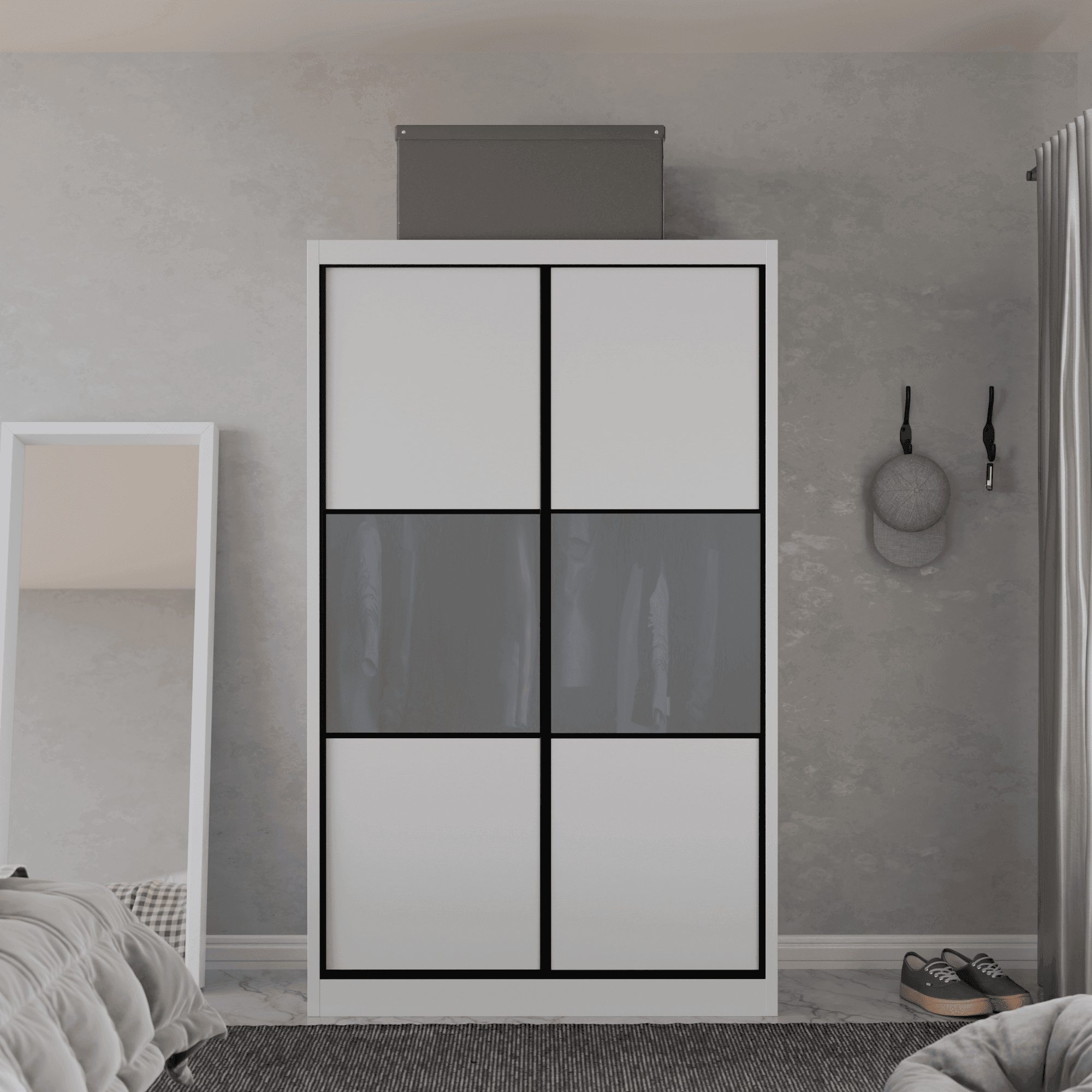 Audrey Modular Wardrobe (Frosted Glass)