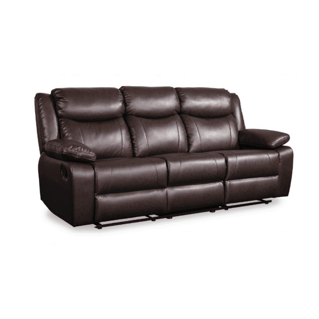 Auriga Genuine Leather Manual Recliner Sofa