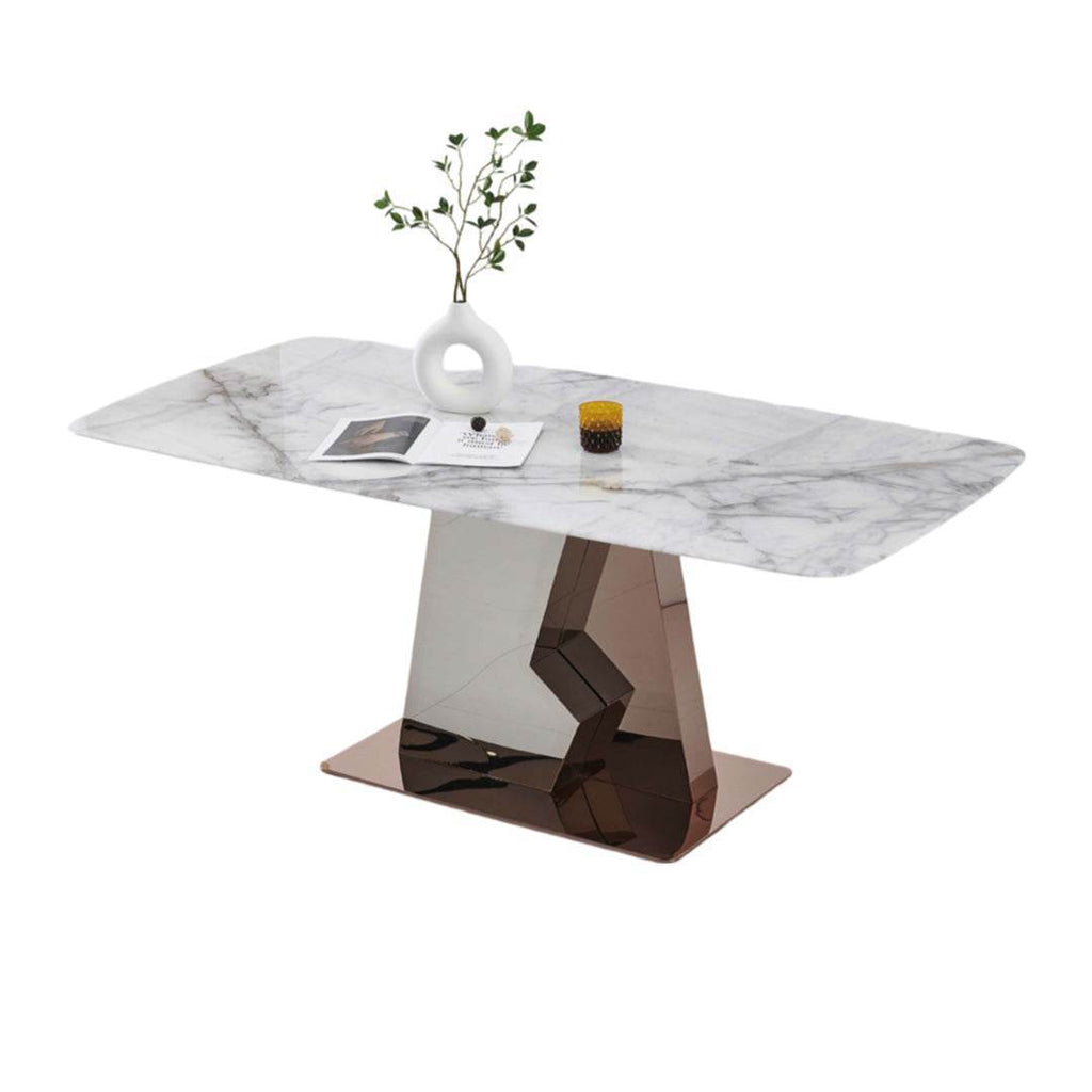Avisa Glossy Sintered Stone Dining Table (160cm/180cm/200cm)