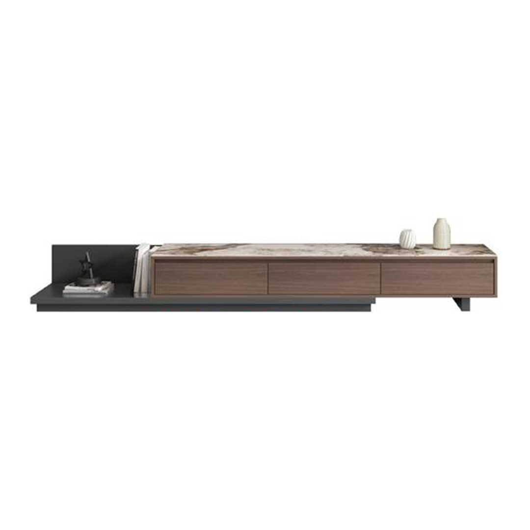 Azeriel Glossy Sintered Stone Extendable Tv Console