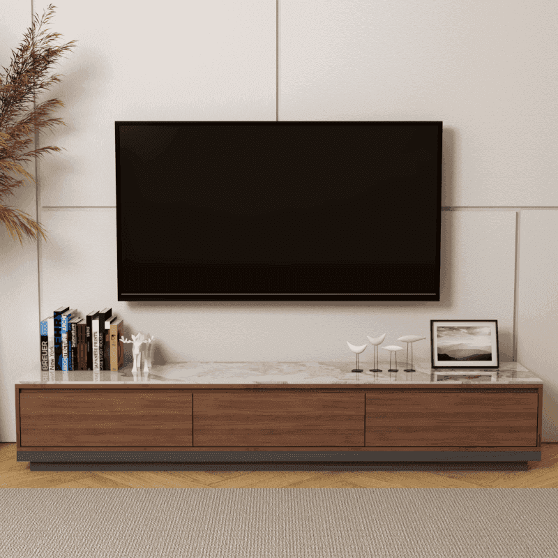 Azeriel Glossy Sintered Stone Tv Console (200cm)