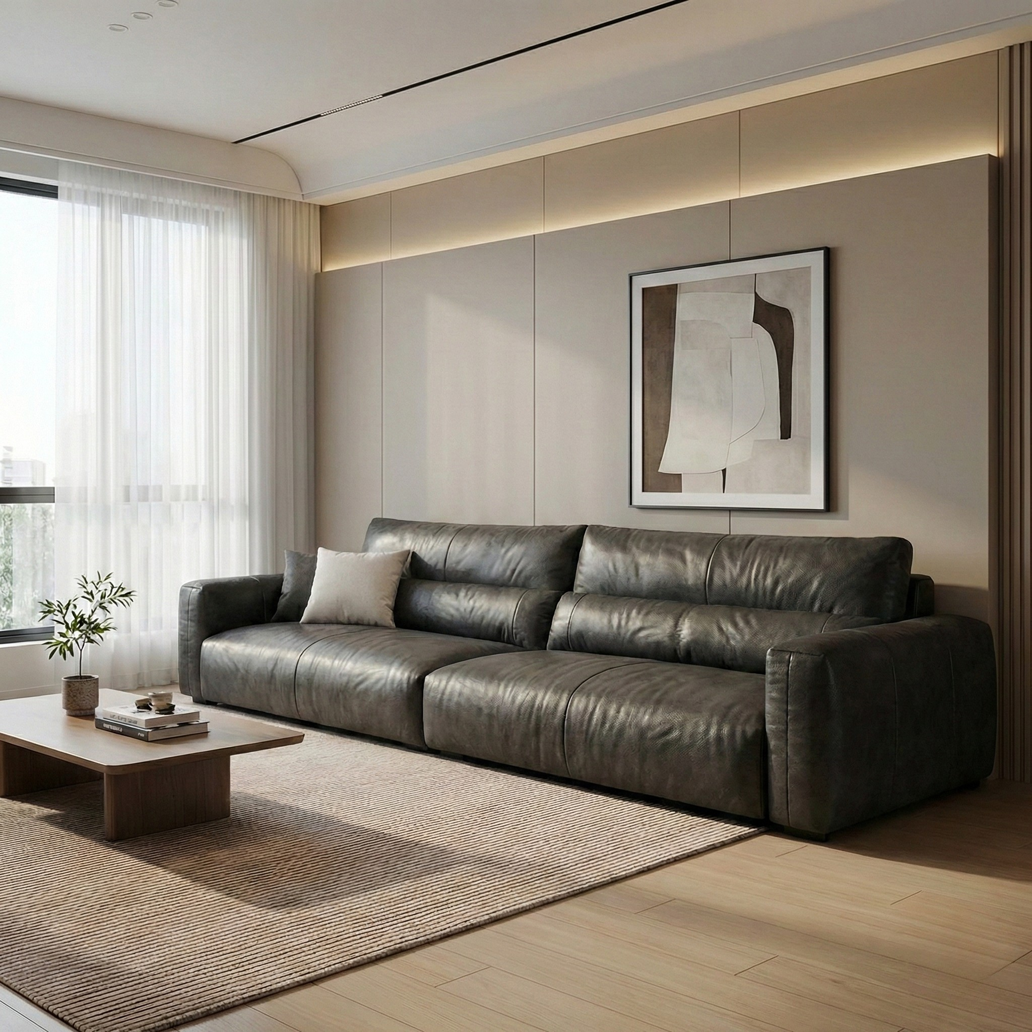 Bastel Leather Sofa