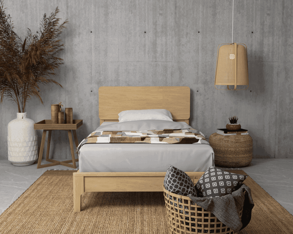 Baxter Ash Wood Bed