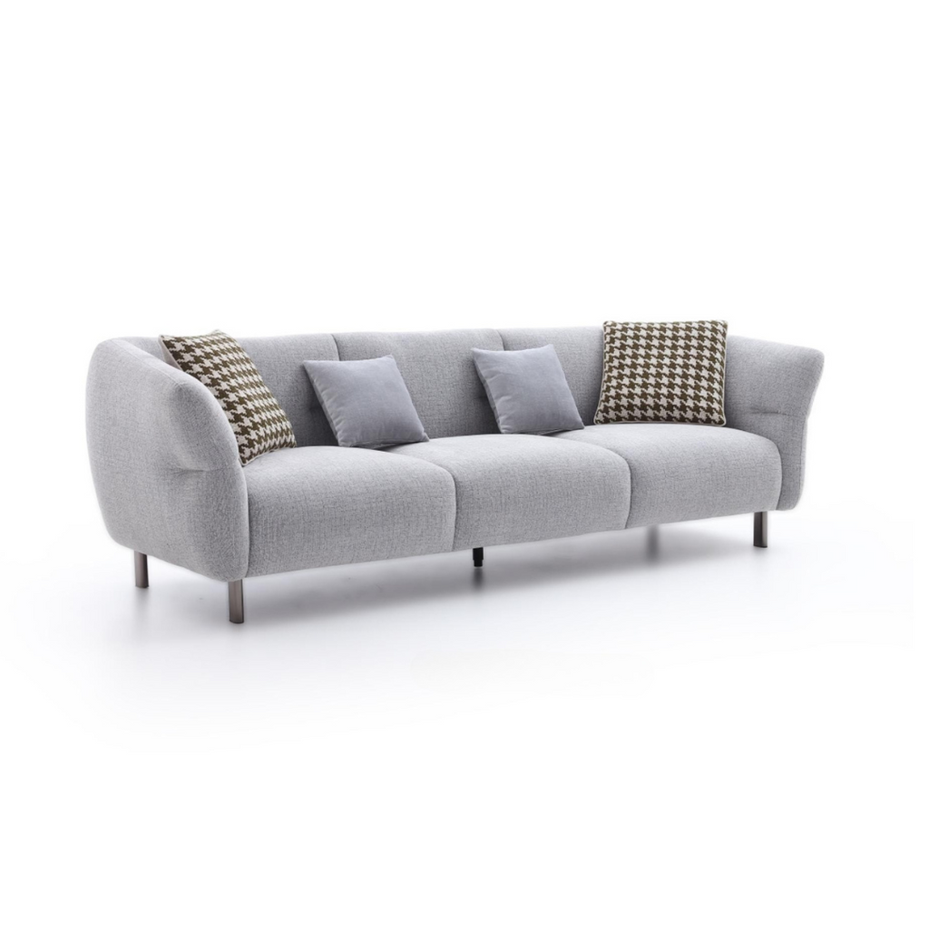 Benedetto Grey Fabric Sofa