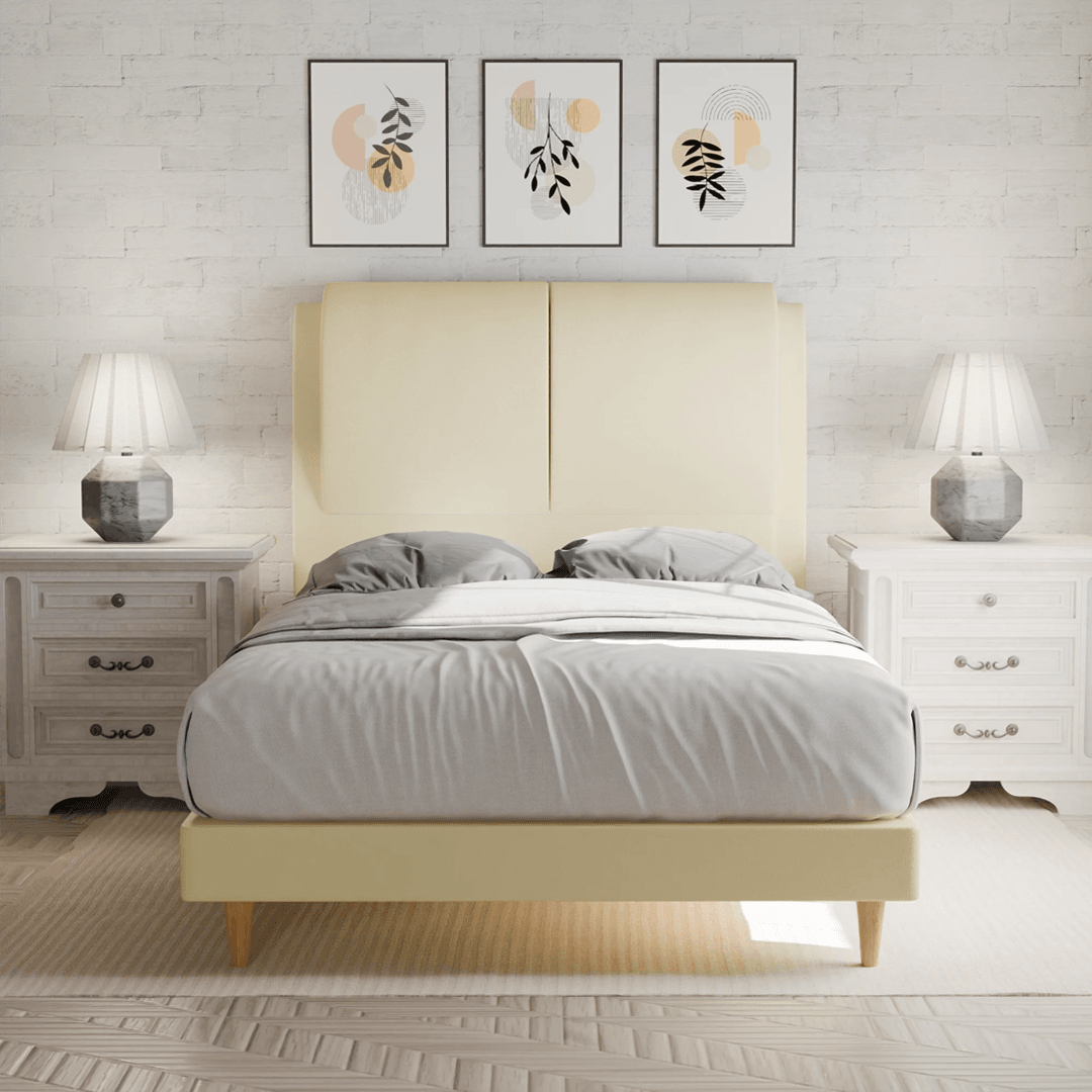 Berke Faux Leather Bed Frame