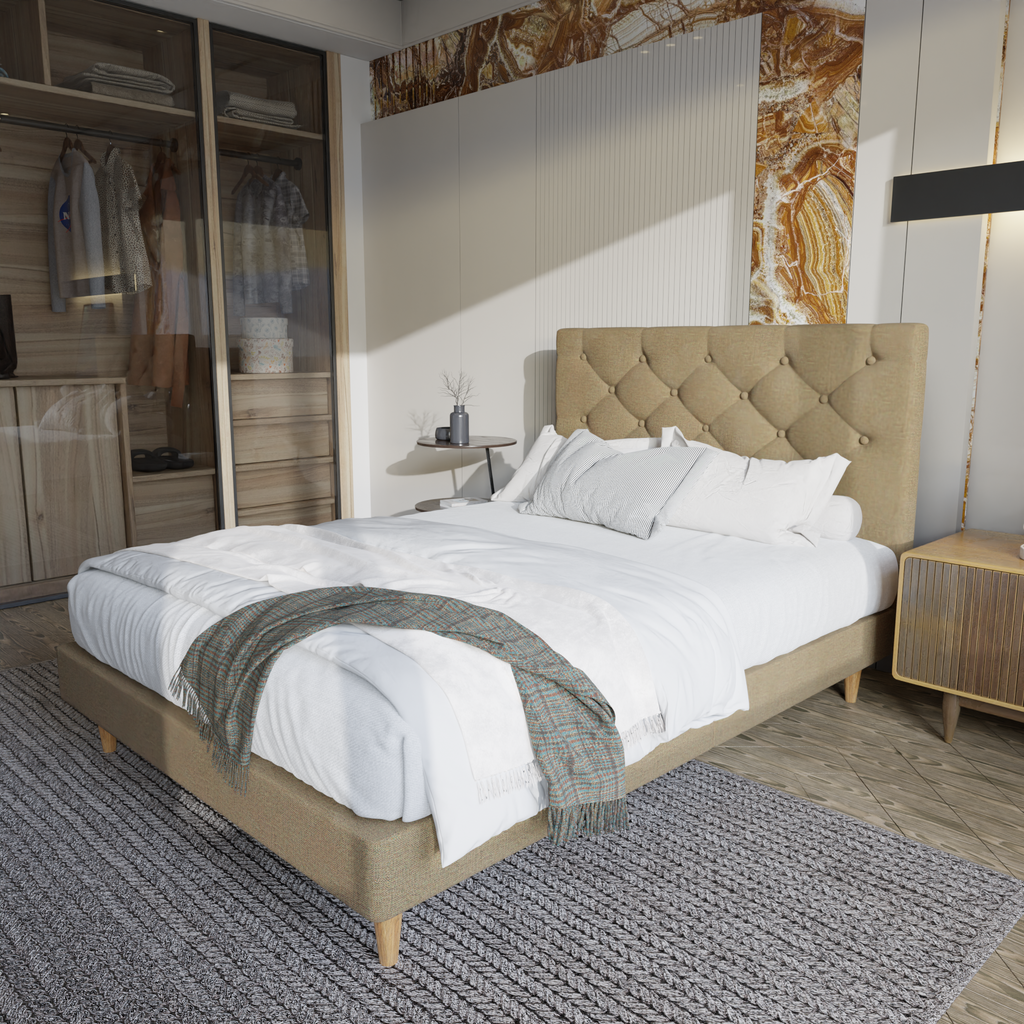 Bernardine Fabric Divan Bed Frame (Pet Friendly)