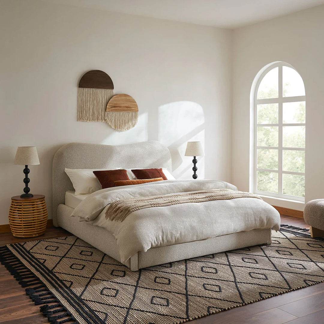 Bondi Boucle Fabric Bed Frame by Esteller