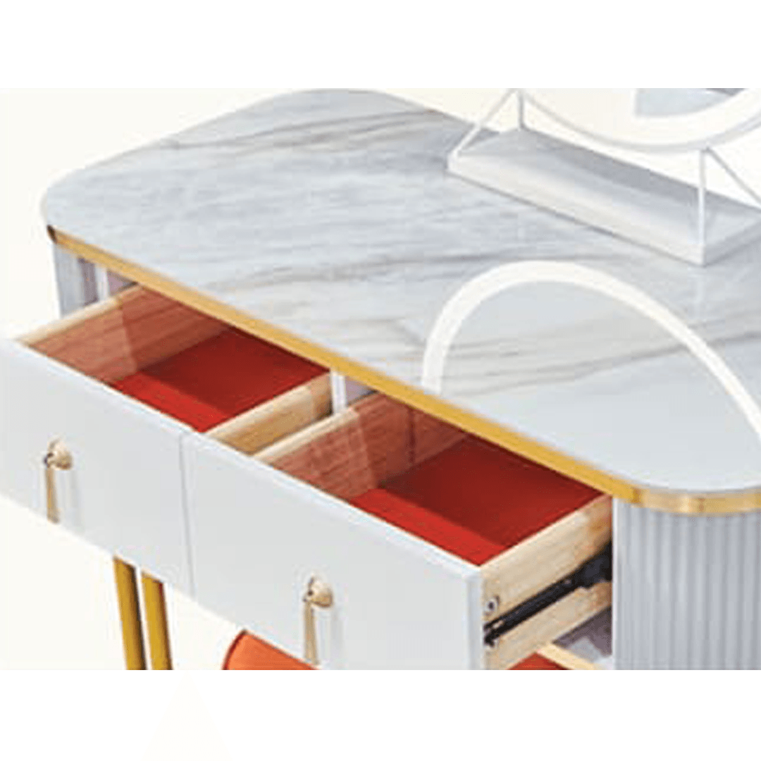 Brianna Sintered Stone Extendable Dressing Table