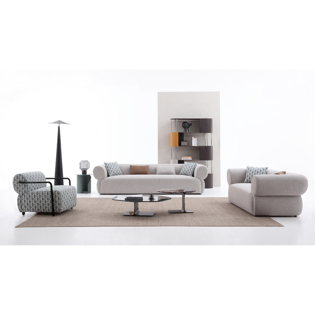 Bruna Boucle Fabric Sofa