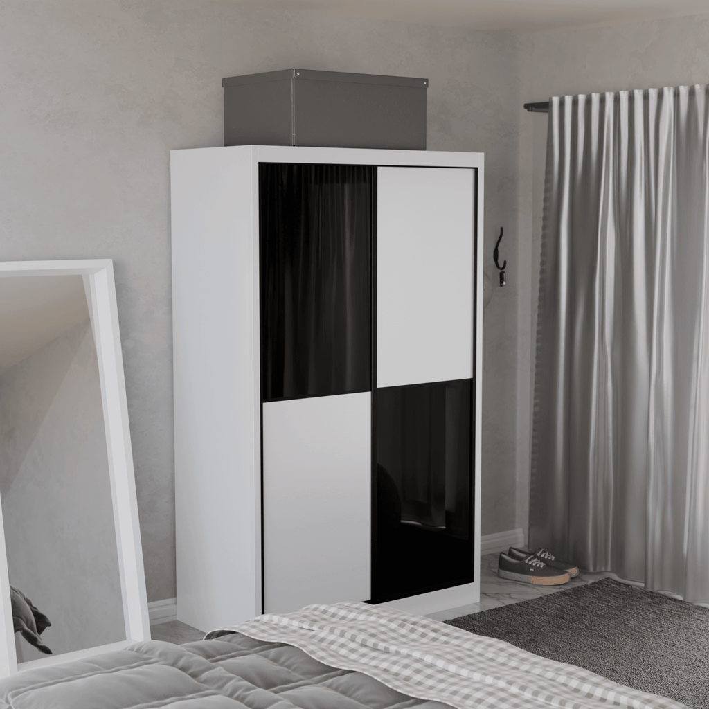 Caroline Modular Wardrobe (Black Glass)