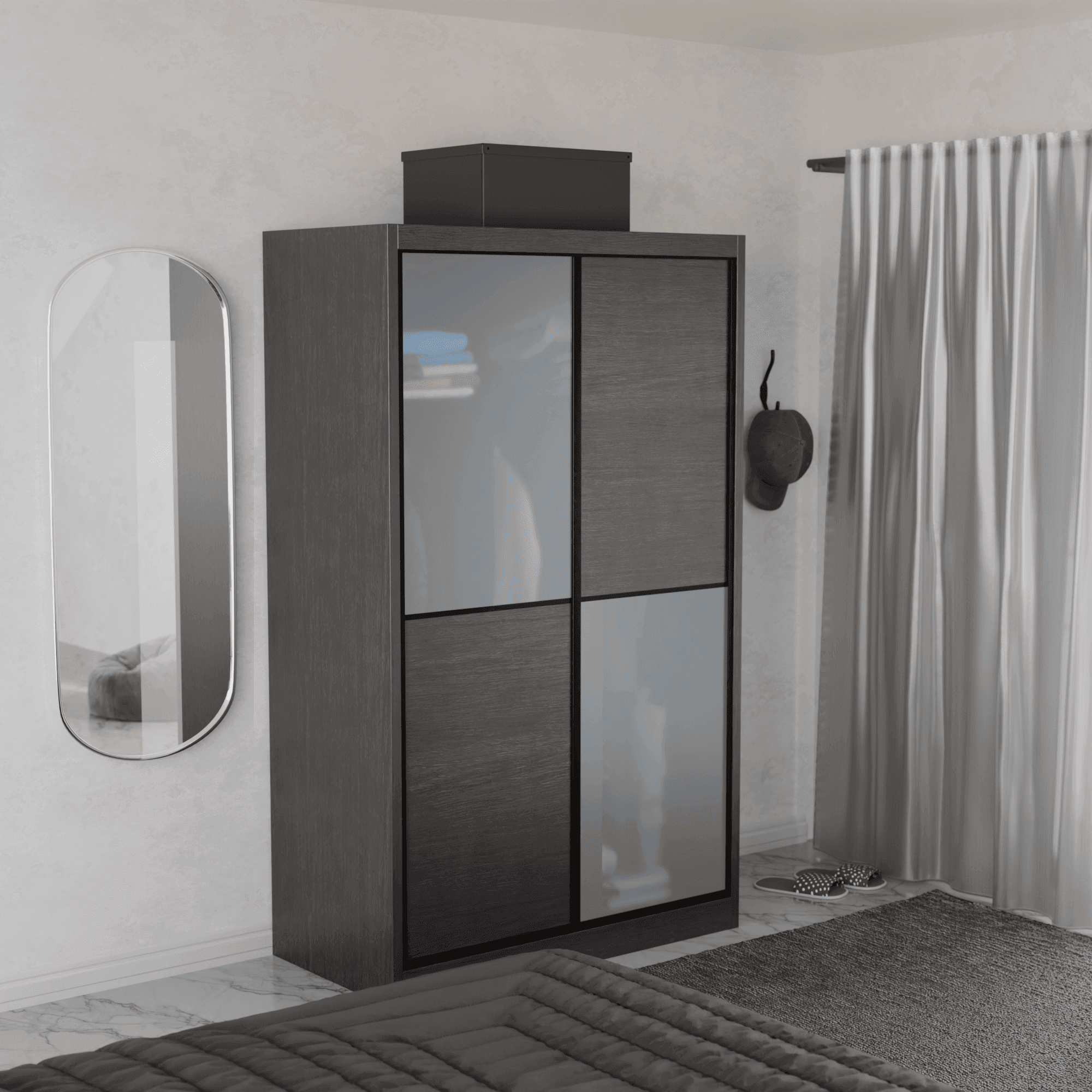 Caroline Modular Wardrobe (Frosted Glass)