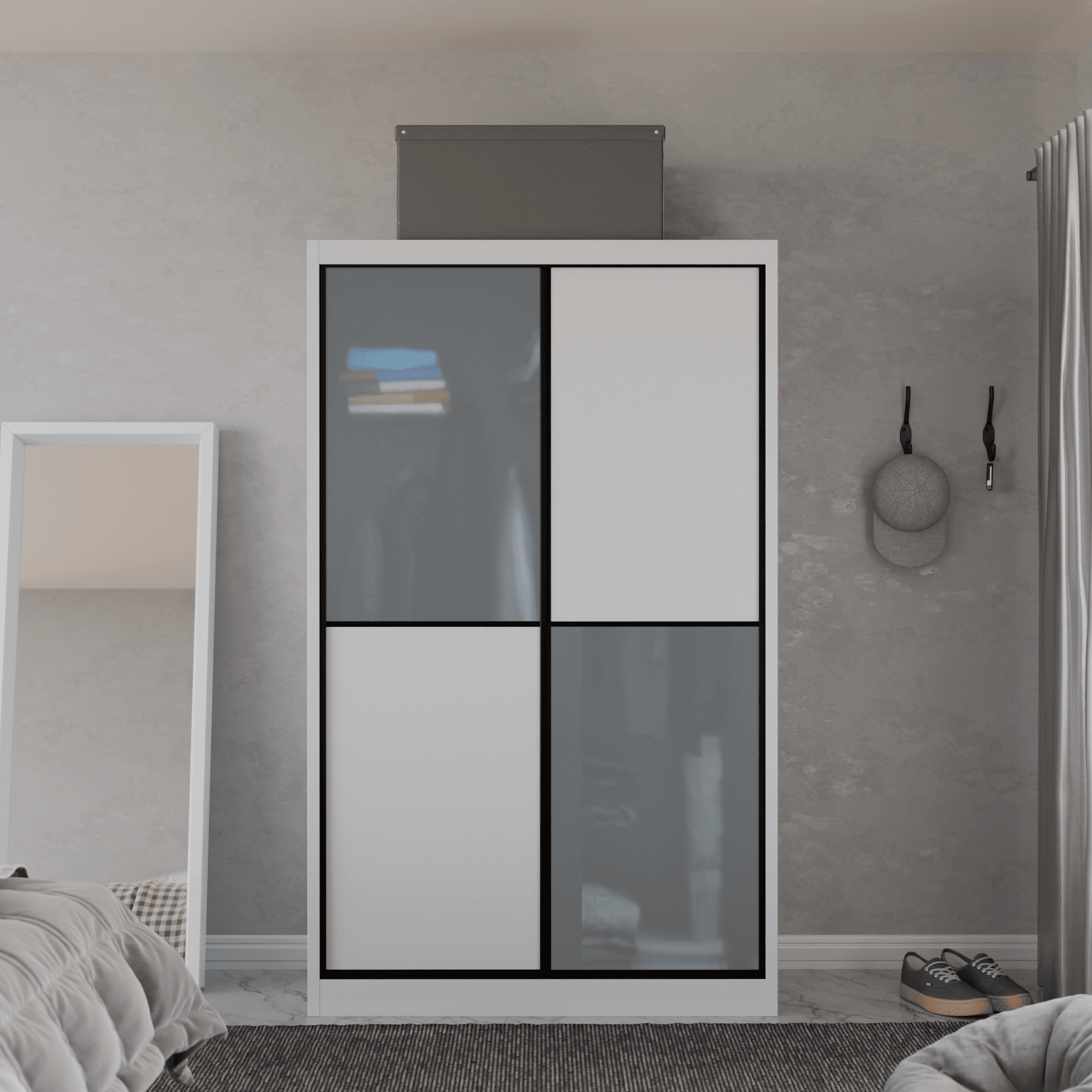 Caroline Modular Wardrobe (Frosted Glass)