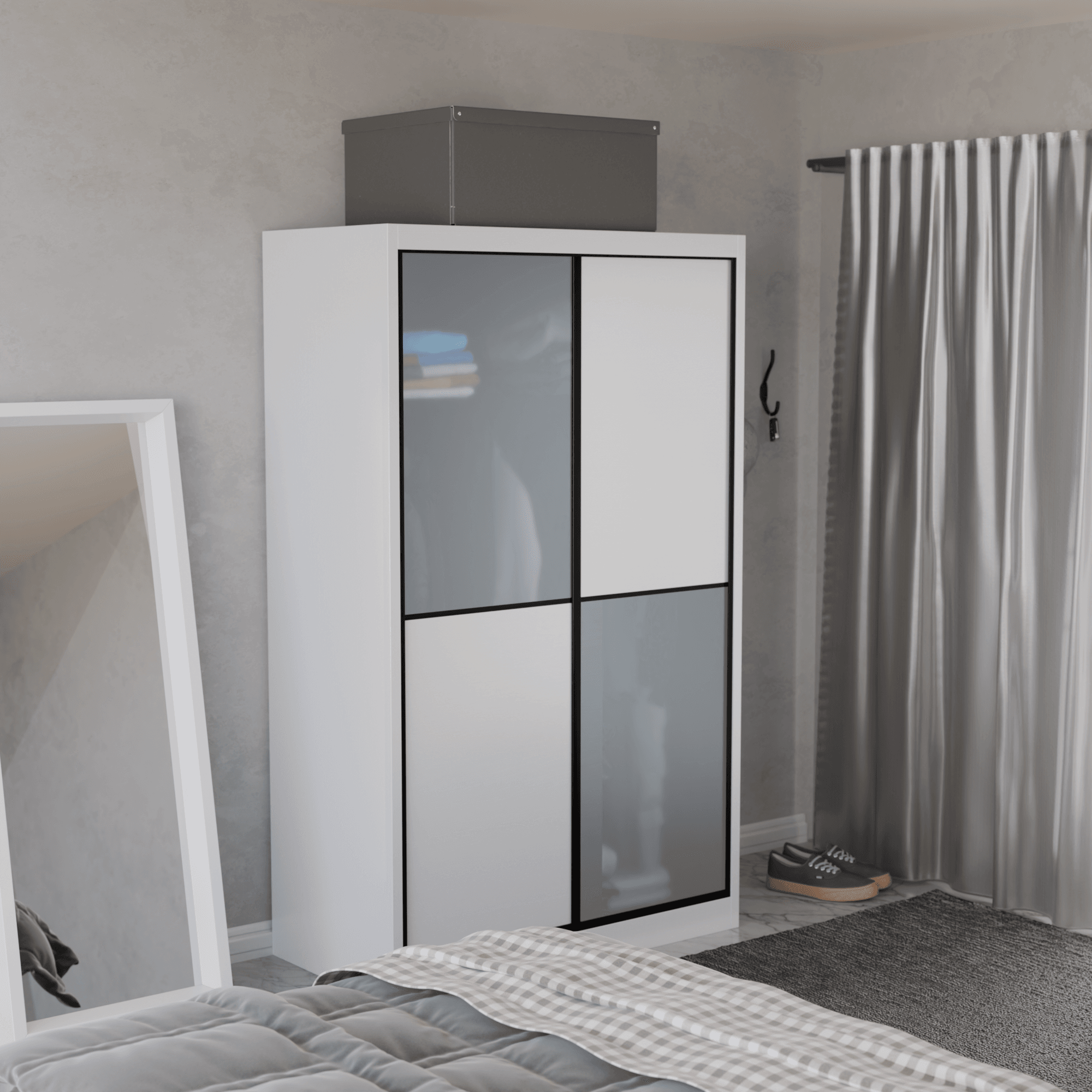 Caroline Modular Wardrobe (Frosted Glass)
