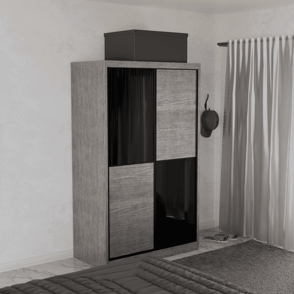 Caroline Modular Wardrobe (Black Glass)