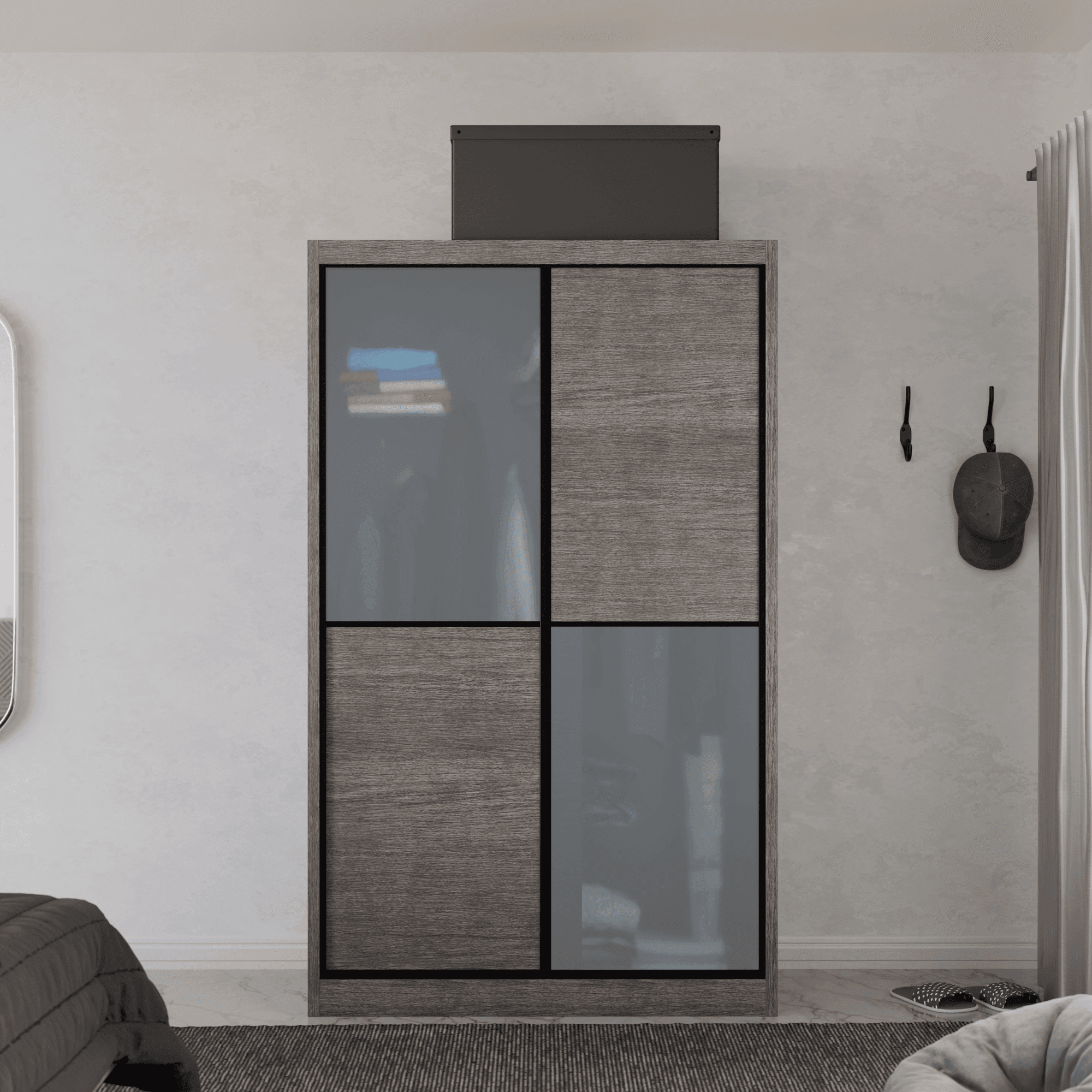 Caroline Modular Wardrobe (Frosted Glass)