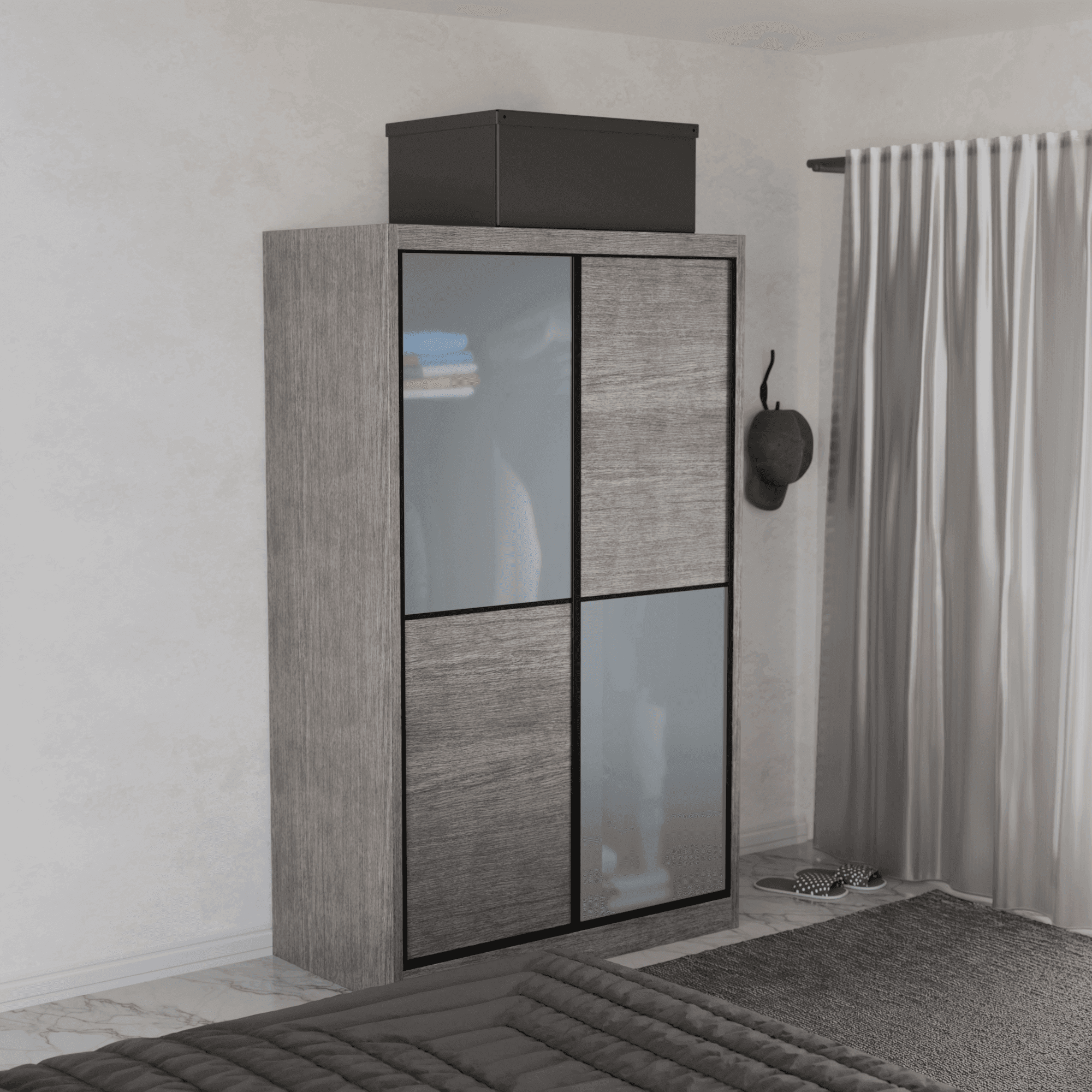Caroline Modular Wardrobe (Frosted Glass)
