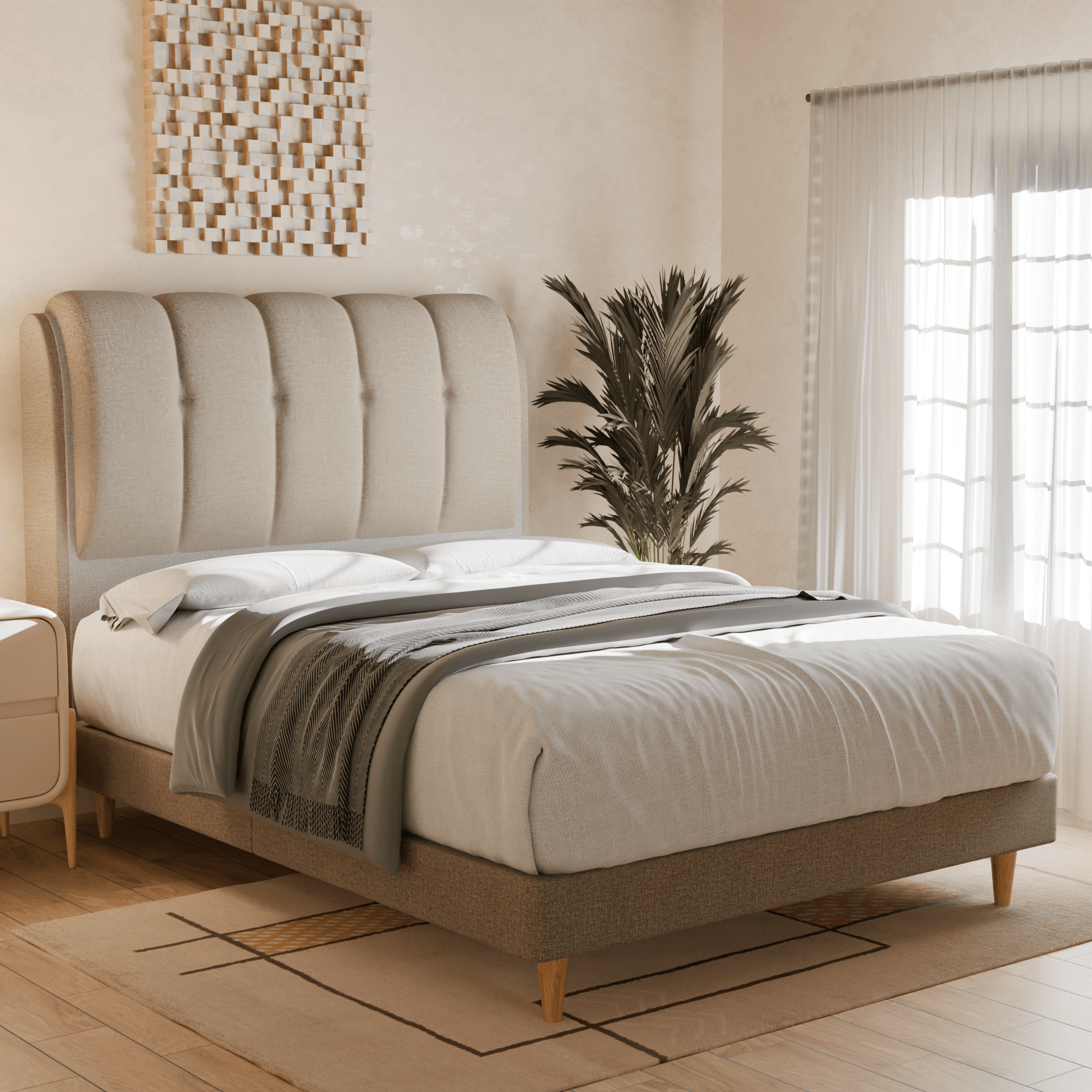 Corave Fabric Bed Frame (Pet Friendly)