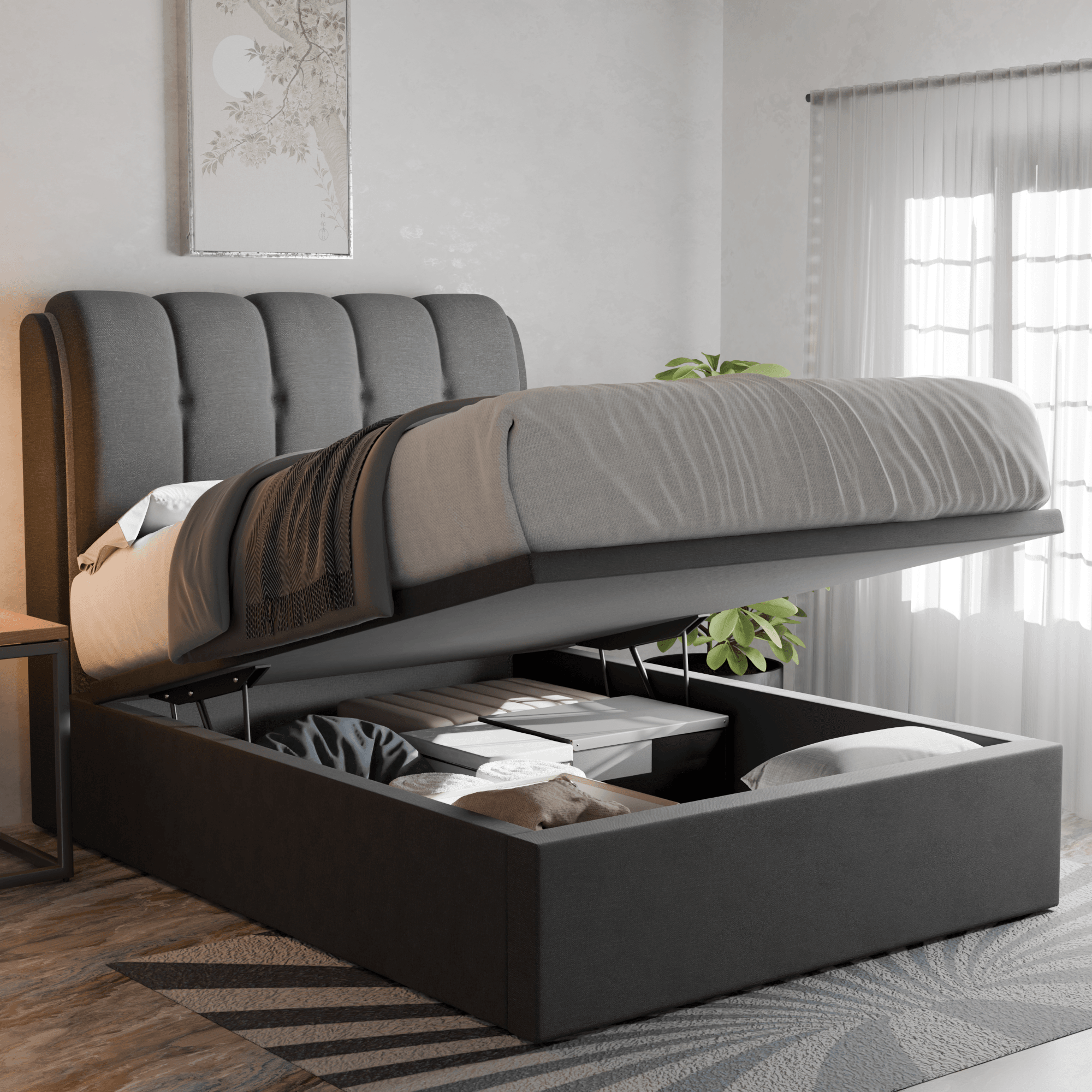 Corave Fabric Storage Bed (Water Repellent)