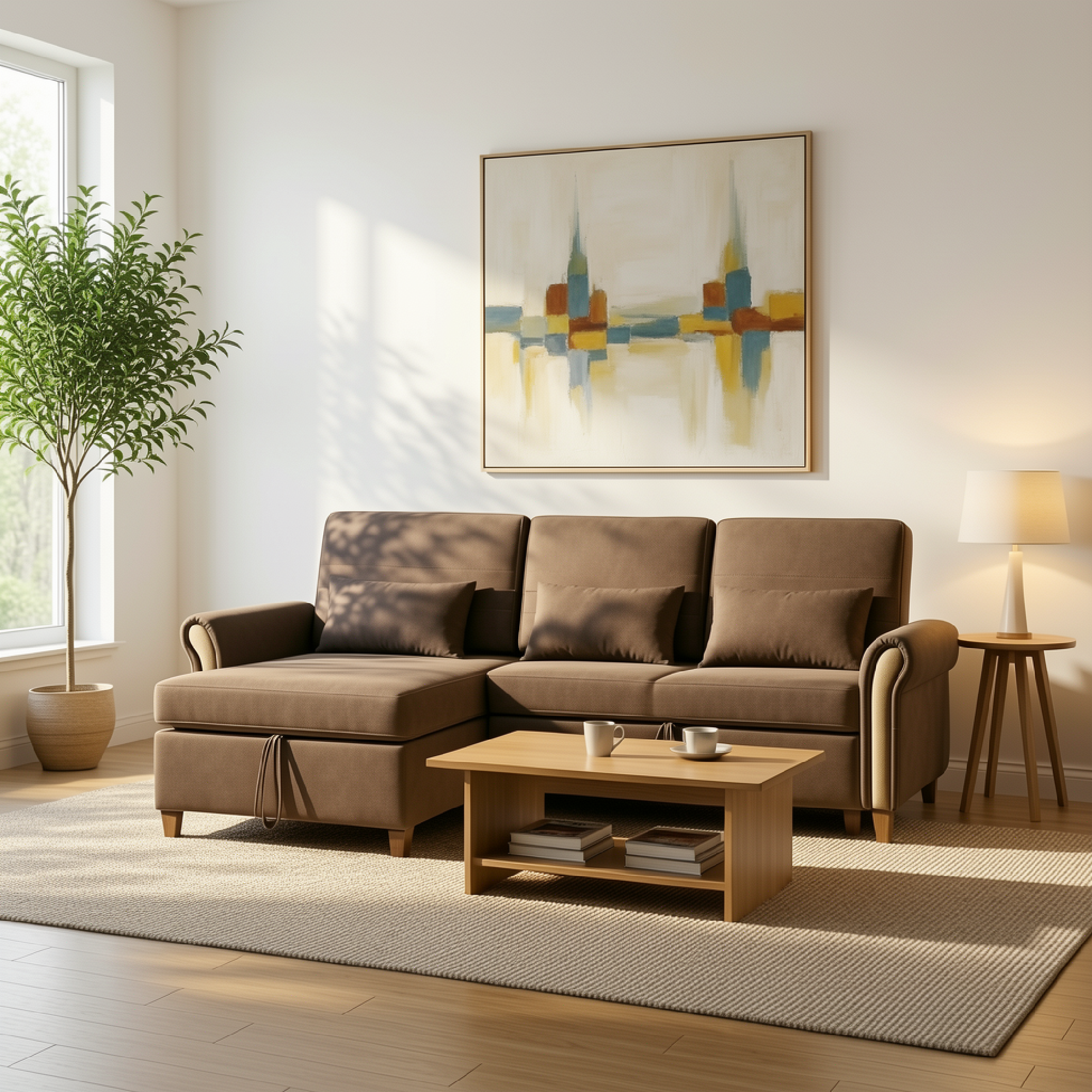 Corbin L Shape Sofa Bed