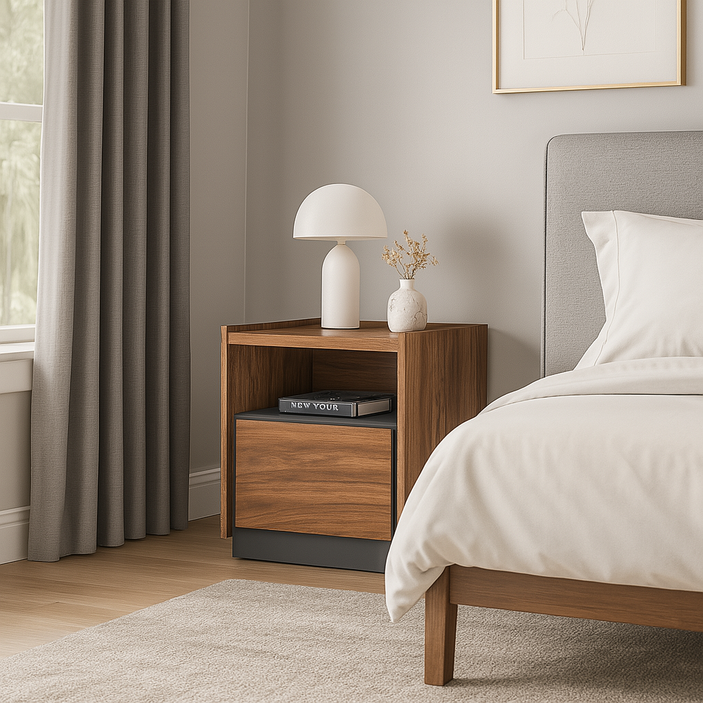 Scout Wooden Bedside Table (50cm)