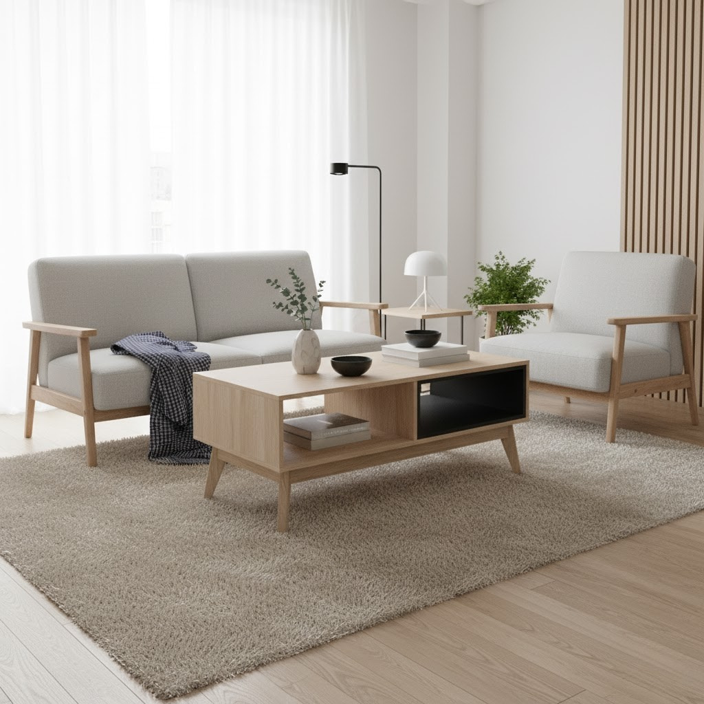 Trystan Wooden Coffee Table