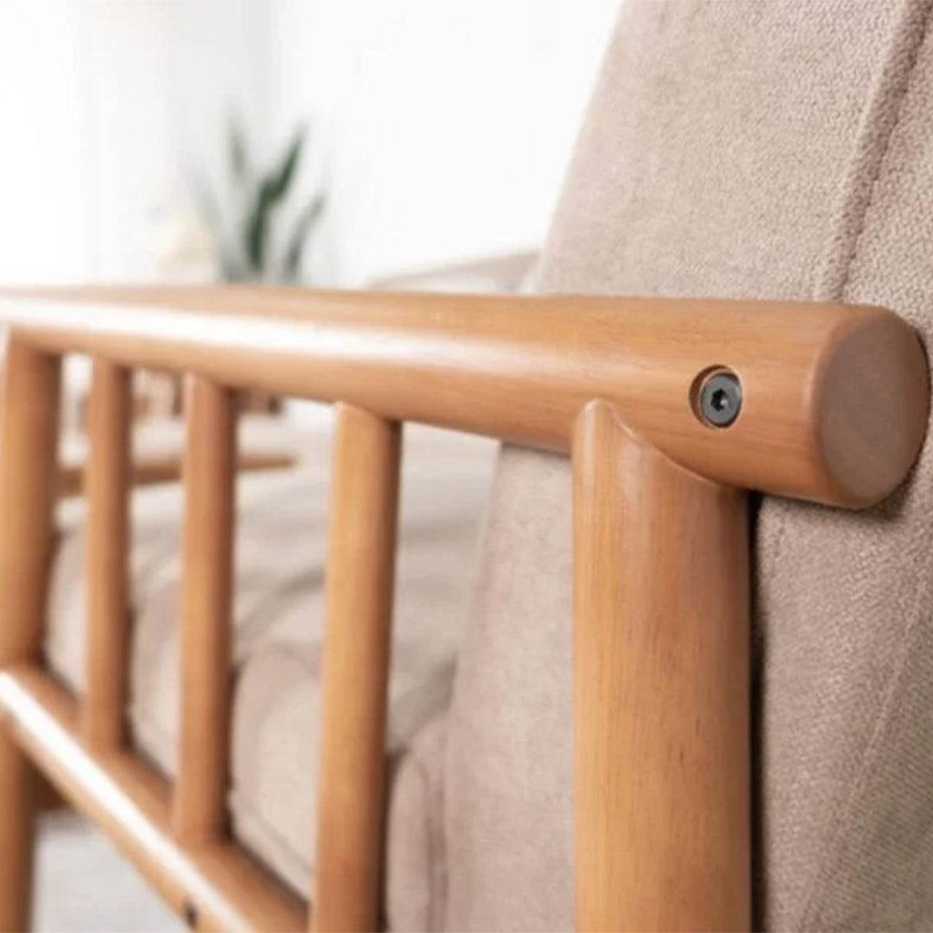 Delora Fabric Wooden Sofa
