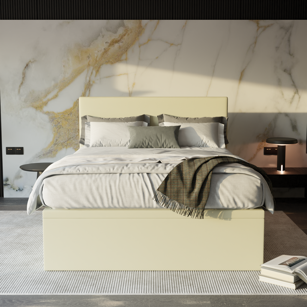 Devonne Faux Leather Storage Bed