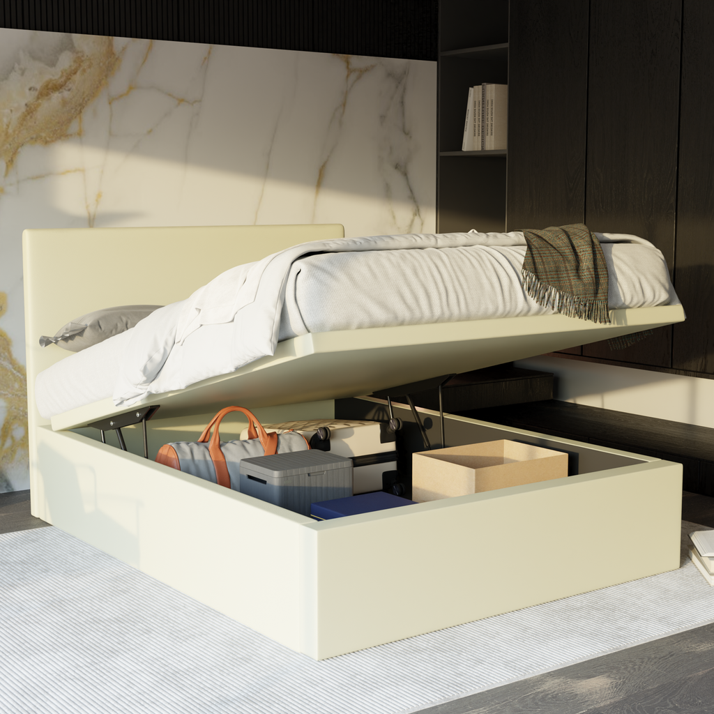 Devonne Faux Leather Storage Bed