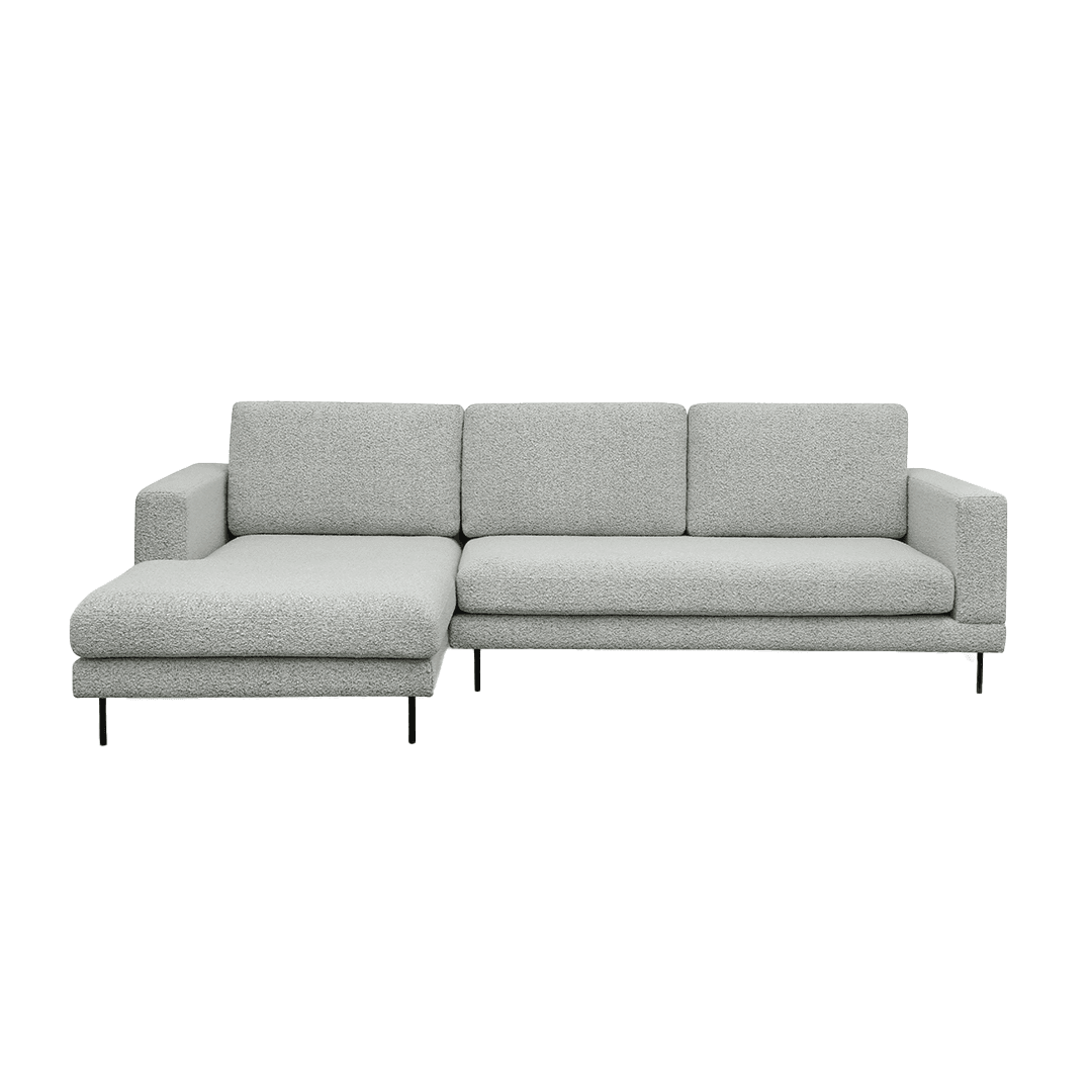 Elena Boucle Fabric Sectional Sofa by Chattel