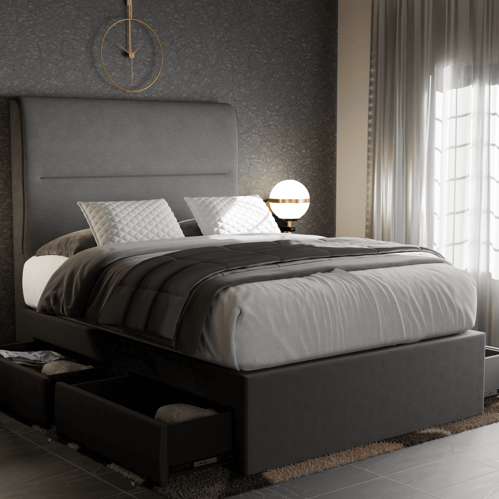Emilia Fabric Drawer Bed