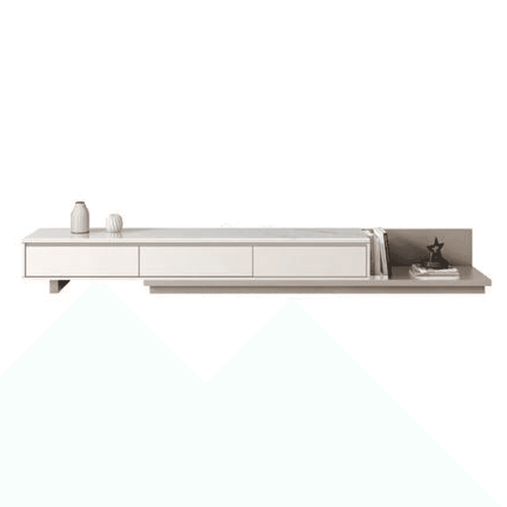 Esmeray Glossy Sintered Stone Extendable TV Console