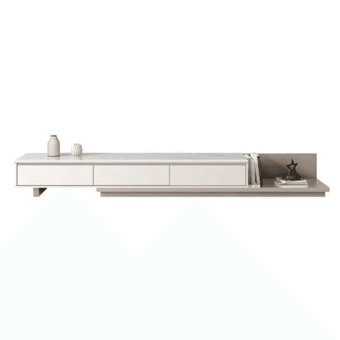 Esmeray Glossy Sintered Stone Extendable TV Console