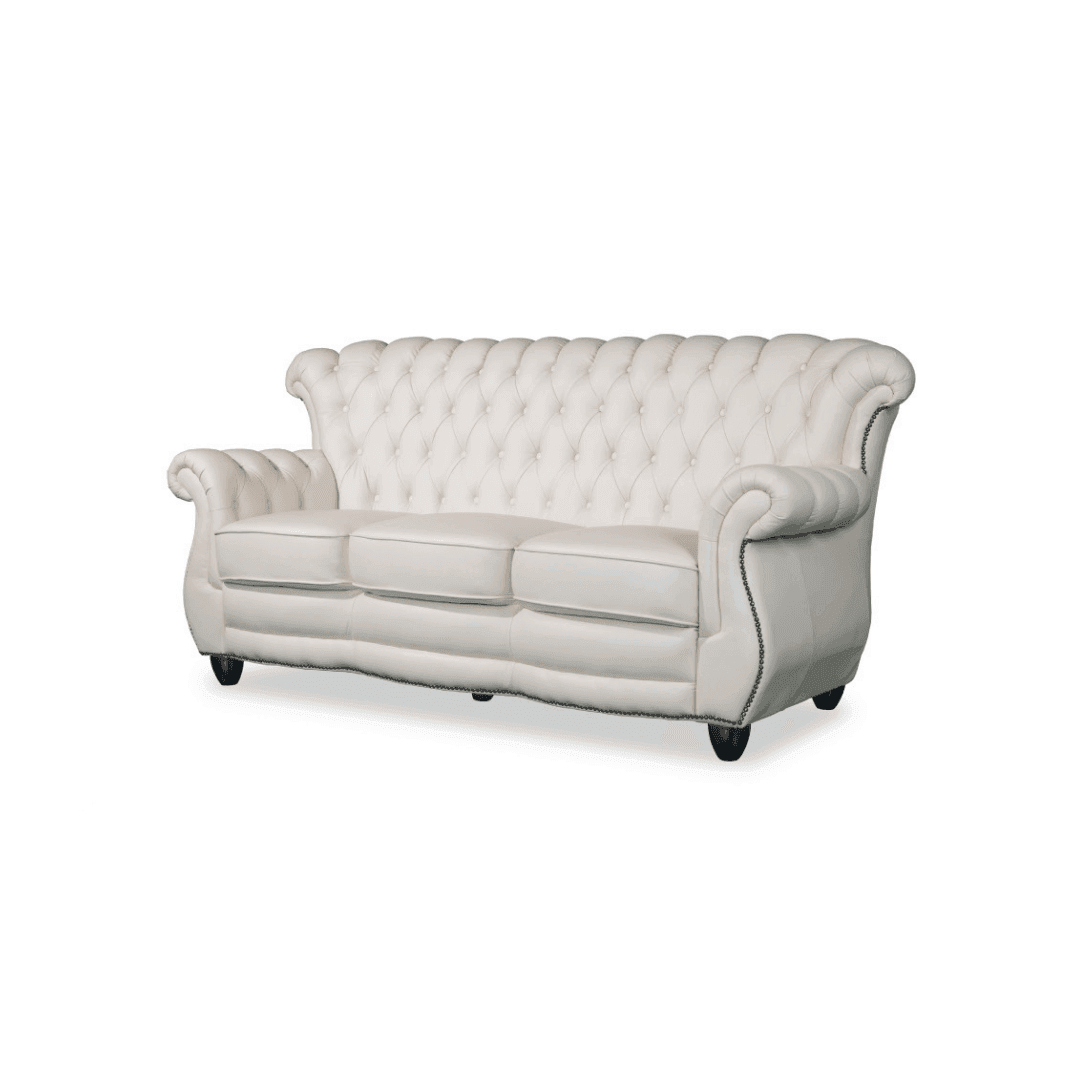 Fedora Chesterfield Highback Premium Leather Sofa