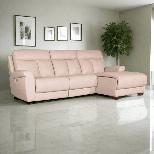 Finley L-Shaped Leather Recliner (Electric)