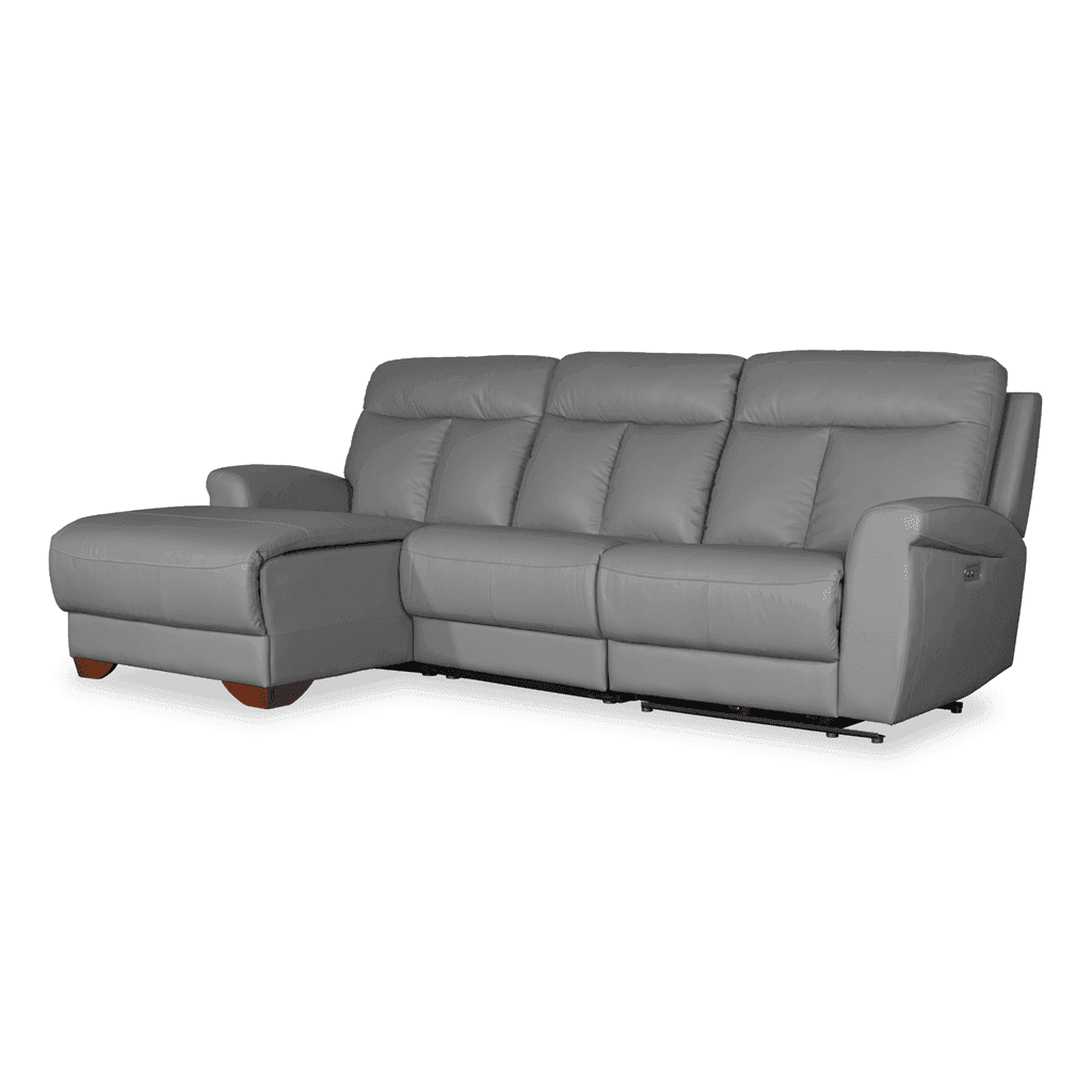 Finley L-Shaped Leather Recliner (Electric)