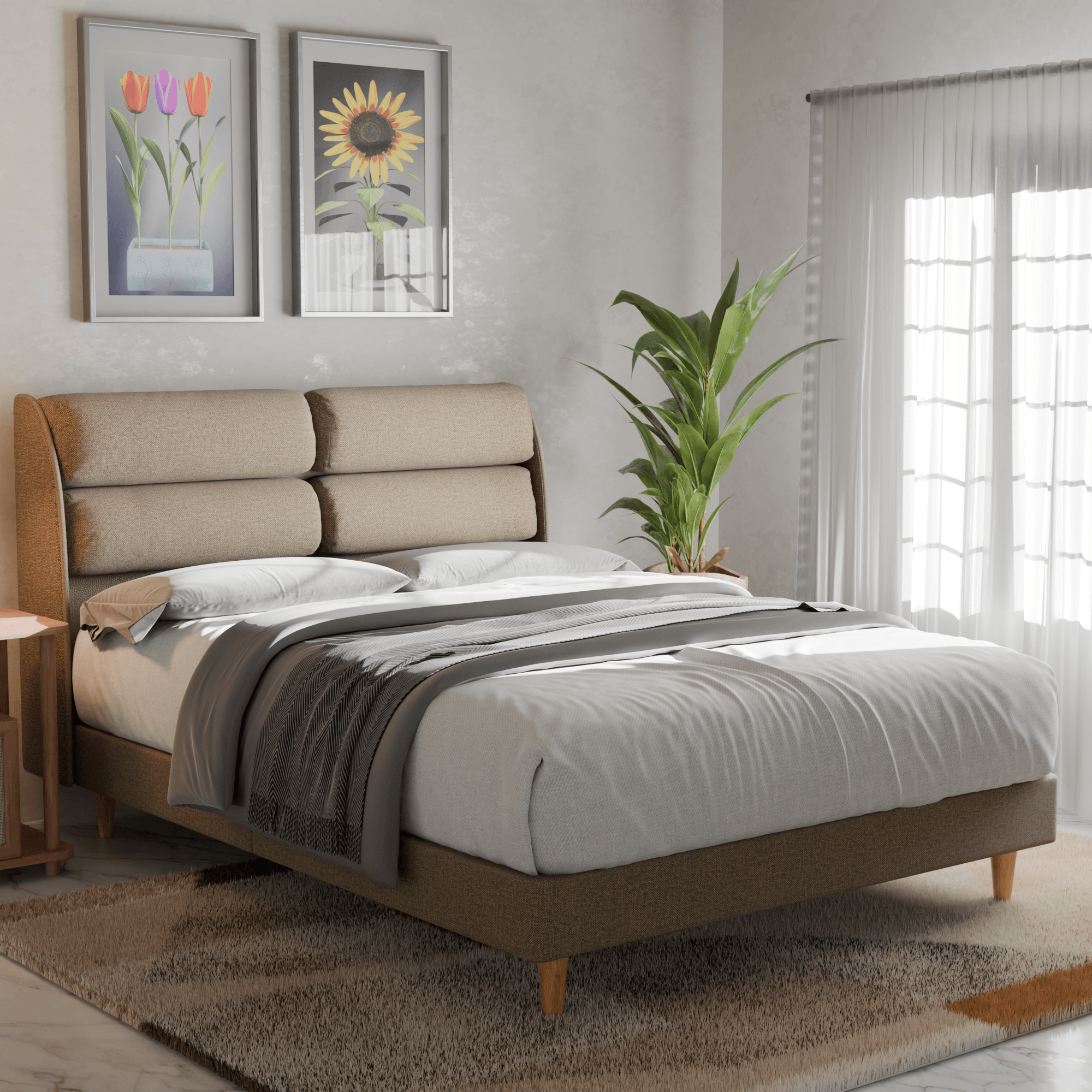 Fobbee Fabric Bed Frame (Water Repellent)