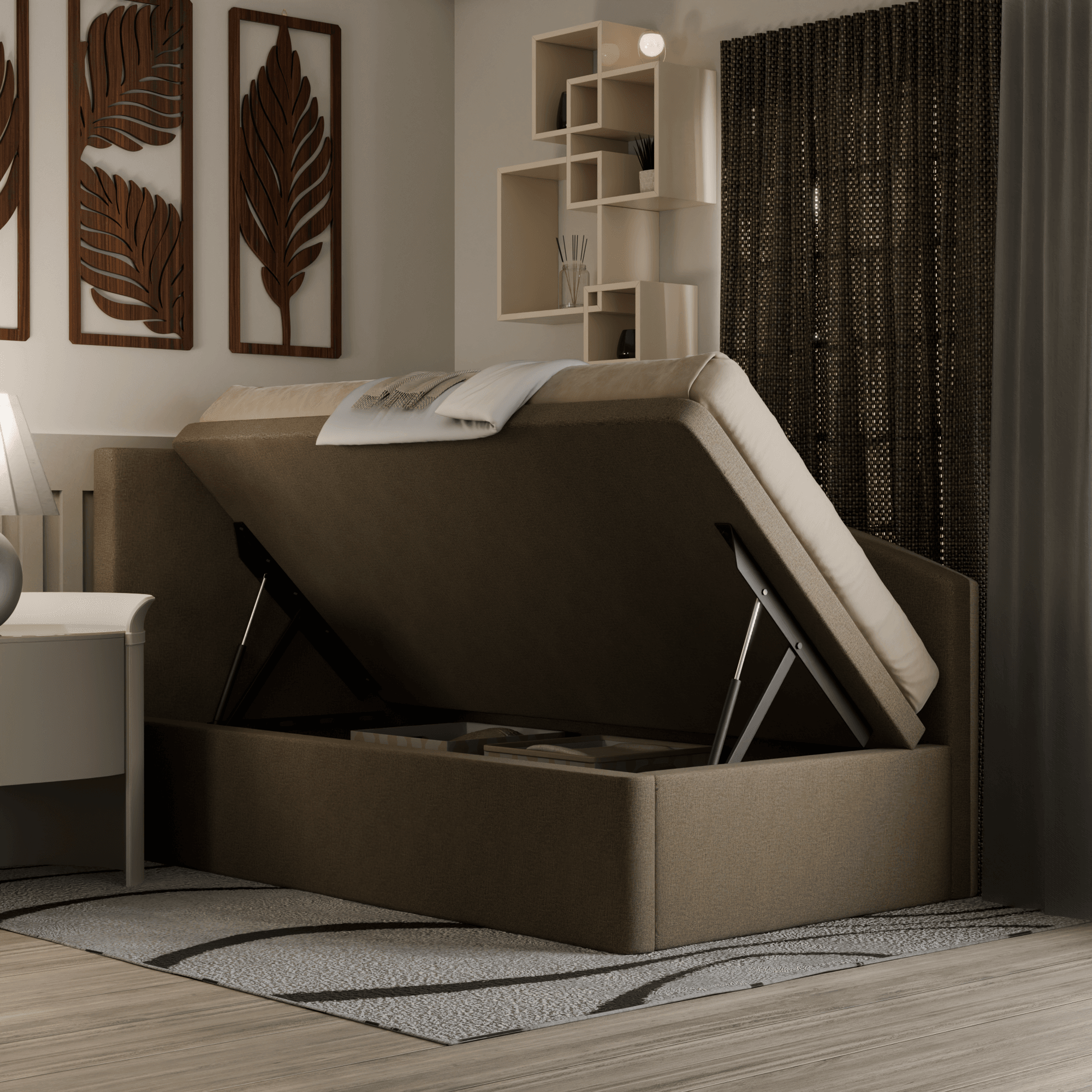 Gales Fabric Side Storage Daybed