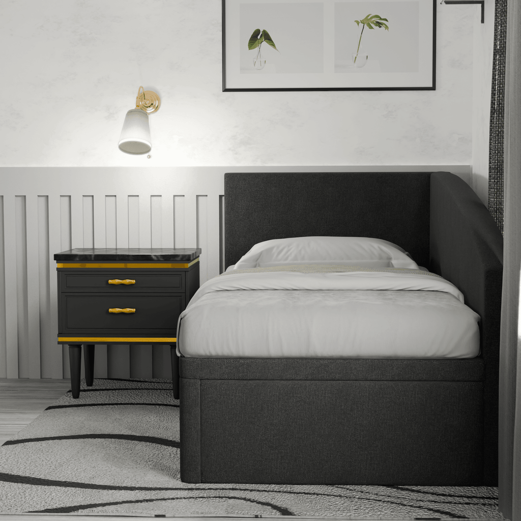 Gales Fabric Side Storage Daybed