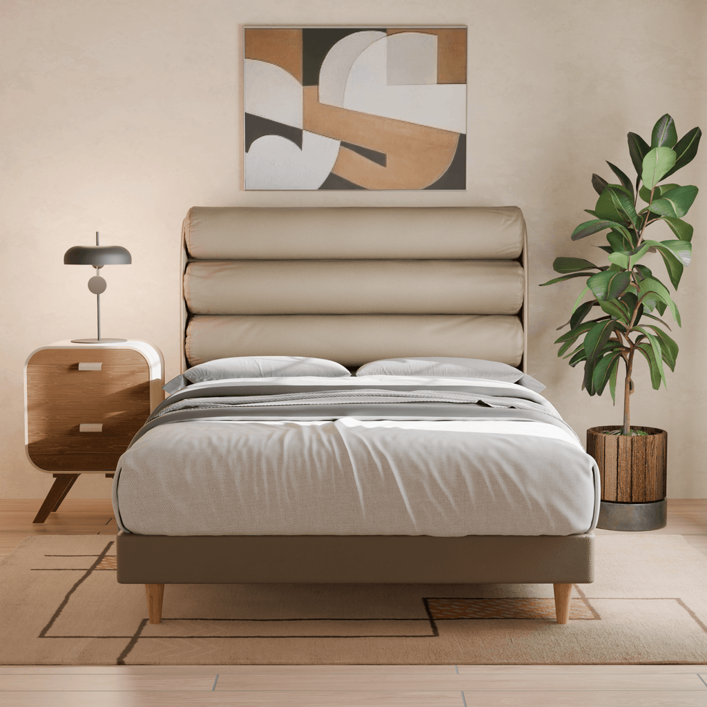 Gobbee Faux Leather Bed Frame