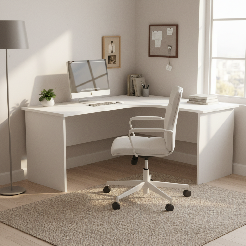 Guinevere L Shape Study Table