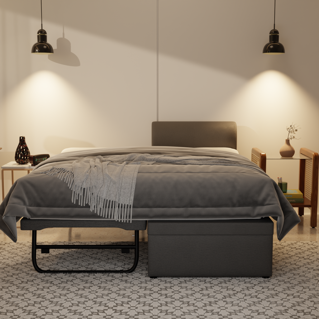 Donna Fabric 3 in 1 Pull Out Bed
