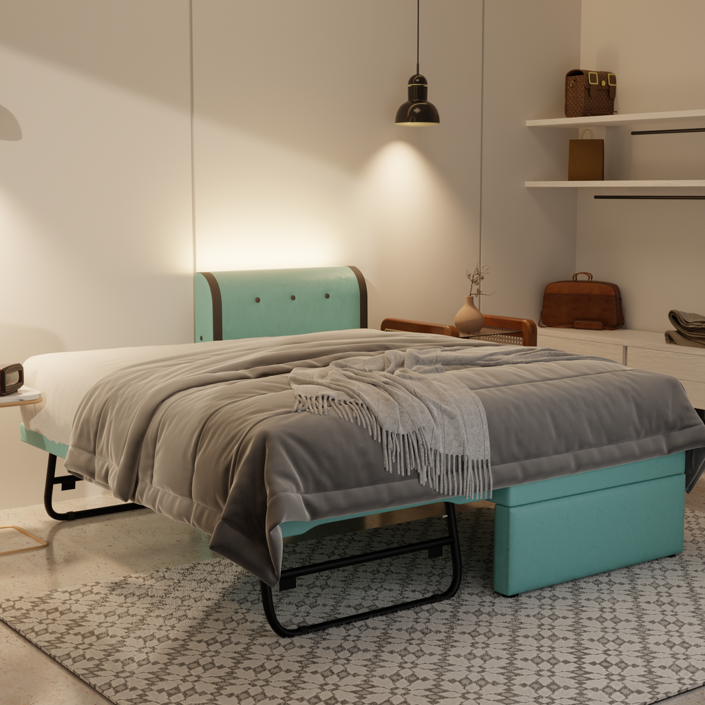 Pines Fabric 3 in 1 Pull Out Bed (Led Light)
