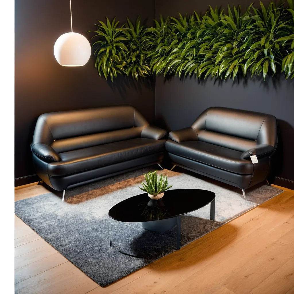 Handel Faux Leather Sofa
